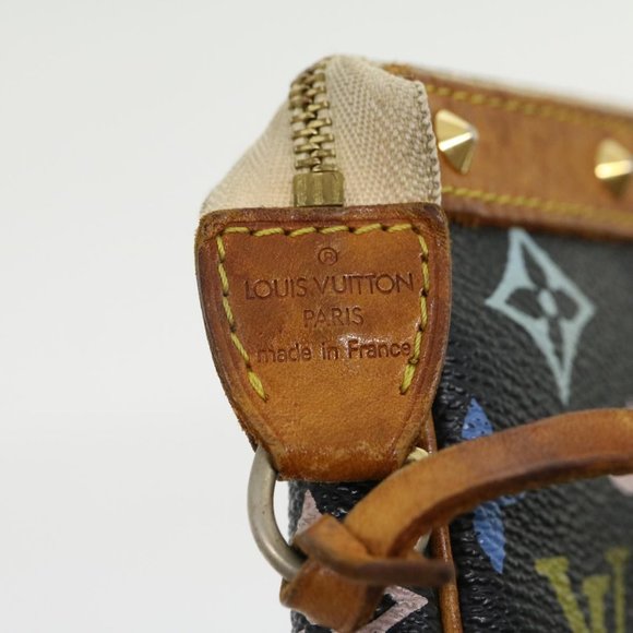 Louis Vuitton Multicolor Multicolore Black Murakami Pochette w Dustbag - Picture 12 of 16
